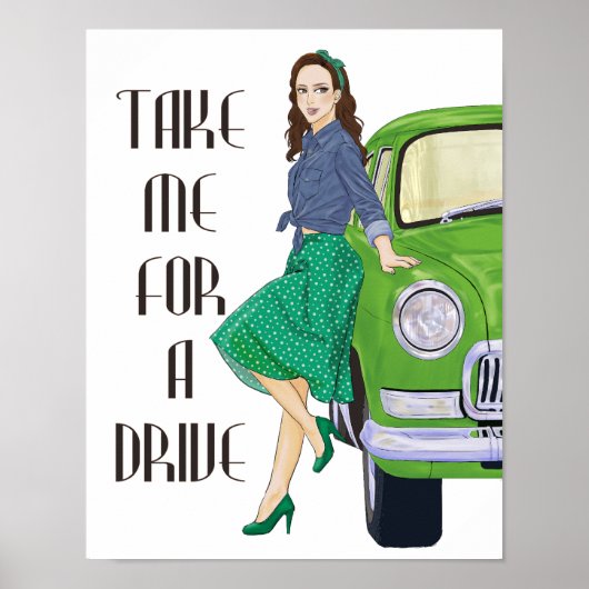 Take Me for a Drive Poster (Voorkant)
