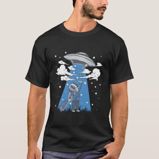 Take Me Home Astronaut Ufo Alien T-shirt (Voorkant)