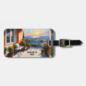Take Me To Italy Landscape Sunset Bagagelabel (Voorkant horizontaal)