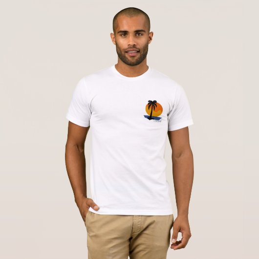 Take Me To The Beach beroemd gemaakt door Tropical T-shirt (Voorkant volledig)