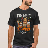 Take Me To The Pumpkin Patch Goldendoodle Fall Cof T-shirt (Voorkant)