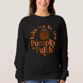 Take Me To The Pumpkin Patch Pumpkin Leopard Trui (Voorkant)