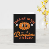 Take Me To The Pumpkin Patch Toddler Fall Pumpkin Kaart (Gele Bloem)