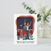 Take Me With Retirement Postcard Briefkaart (Staand voorkant)