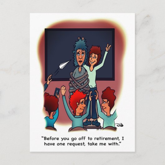 Take Me With Retirement Postcard Briefkaart (Voorkant)