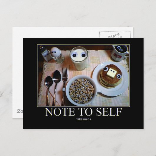 Take Meds! Briefkaart (Voorkant / Achterkant)