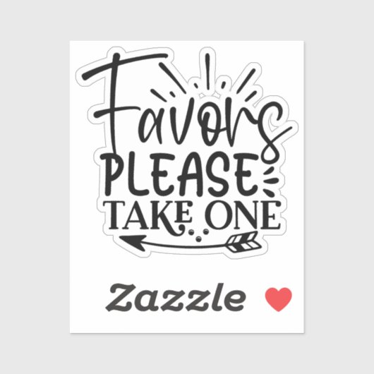 Take only one sticker (Vel)