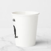 Take Risk – Motivational Quote Bear Graphic Design Papieren Bekers (Links)