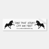 "take-that-dingen-off-my-foot" - Gepersonaliseerd Bumpersticker (Voorkant)