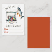 Take the Bait! Worm Guessing Game Notitiekaartje (Voorkant / Achterkant)