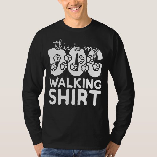 take the dog for a walk t-shirt (Voorkant)