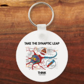 Take The Synaptic Leap Think (Neuron/Synapse) Sleutelhanger (Voorkant)