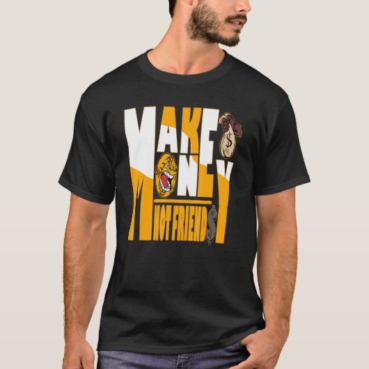 Take Time Not Friends OG Yellow Toe 1s Matching T-shirt (Voorkant)