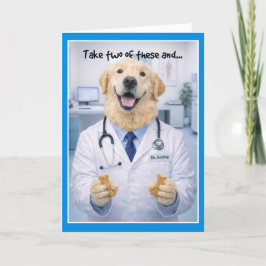 Take Two Dog Bones Get Well Card DBA-1 Kaart