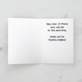 Take Two Dog Bones Get Well Card DBA-1 Kaart (Binnen)