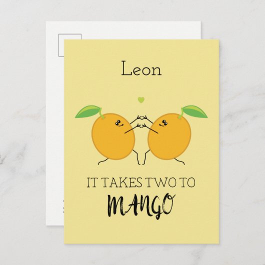 Take Two to Mango Ballroom Dancing Quote Briefkaart (Voorkant / Achterkant)