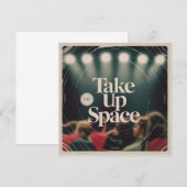 Take Up Space Kaart (Voorkant / Achterkant)