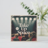 Take Up Space Kaart (Staand voorkant)