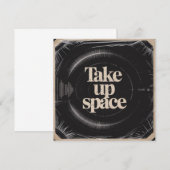 Take Up Space Kaart (Voorkant / Achterkant)