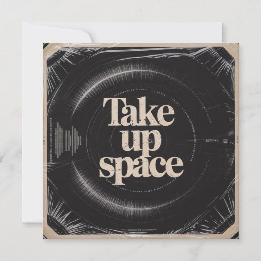 Take Up Space Kaart (Voorkant)