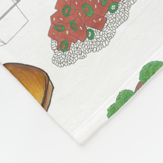 Takeaway Chinese Restaurant Takeout Food Cuisine Fleece Deken (Hoek)