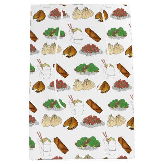 Takeaway Chinese Restaurant Takeout Food Cuisine Medium Cadeauzakje (Voorkant)