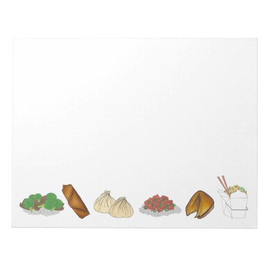 Takeaway Chinese Restaurant Takeout Food Cuisine Notitieblok (Voorkant)