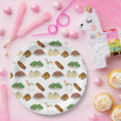 Takeaway Chinese Restaurant Takeout Food Cuisine Papieren Bordje (Feest)