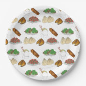 Takeaway Chinese Restaurant Takeout Food Cuisine Papieren Bordje (Voorkant)