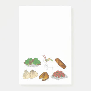 Takeaway Chinese Restaurant Takeout Food Cuisine Post-it® Notes