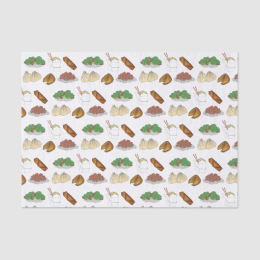 Takeaway Chinese Restaurant Takeout Food Cuisine Tissuepapier (Voorkant)