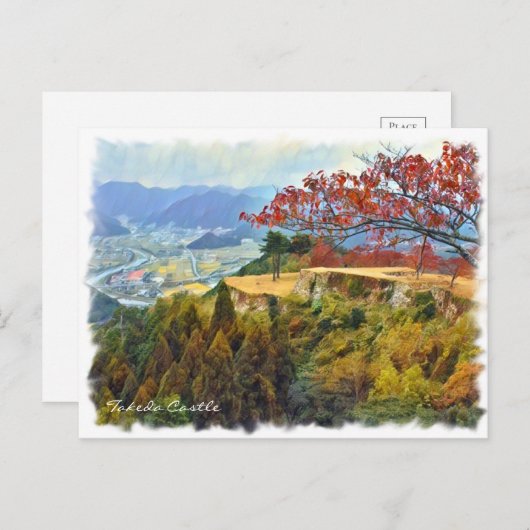 Takeda Castle ポストカード Briefkaart (Voorkant / Achterkant)