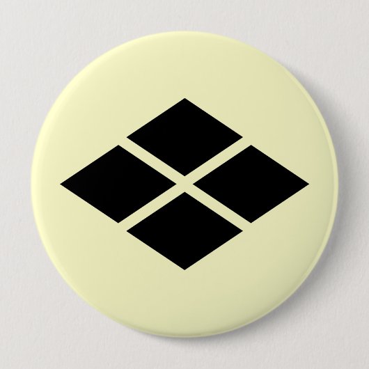 Takeda mon, Japan Ronde Button 4,0 Cm (Voorkant)