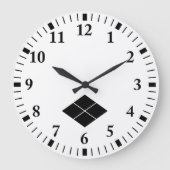 Takeda rhombus grote klok (Voorkant)