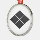 Takeda ruit metalen ornament (Links)