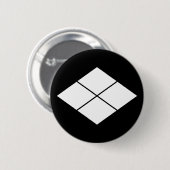 Takeda ruit ronde button 5,7 cm (Voorkant /achterkant)