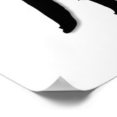 Takeda Shingen Tiger van Kai Calligrafie Poster (Hoek)