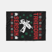 Takedown Season Girls Wrestling Ugly Sweater Chris Fleece Deken (Voorkant (Horizontaal))