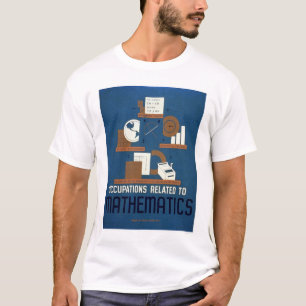 Taken in wiskunde 1937 WPA T-shirt