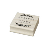 Taken met Paar Trouwdatum Rubberstempel (Stempel)