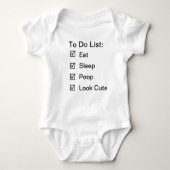 Taken van de baby romper (Voorkant)