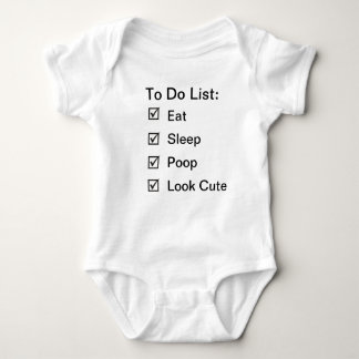 Taken van de baby romper