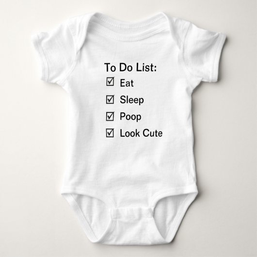 Taken van de baby romper (Voorkant)