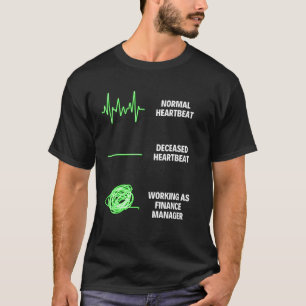 Taken van de Bedrijfs Financiën van de Manager van T-shirt
