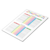 Takenkaart Aangepaste Notitieblok voor 2 Kinderen (Schuin)