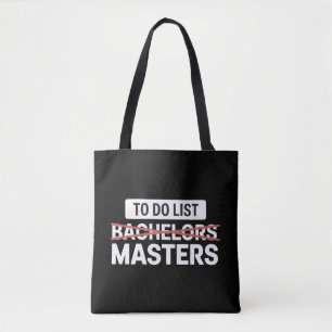 Takenlijst Bachelor Masterdiploma Hogeschool Cijfe Tote Bag