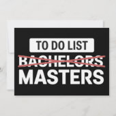 Takenlijst Bachelors Masters Diploma Universiteit Kaart (Voorkant)