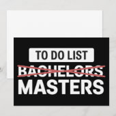 Takenlijst Bachelors Masters Diploma Universiteit Kaart (Voorkant / Achterkant)