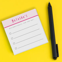 takenlijst, bevestigingschecklist roze rand