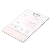 takenlijst, bevestigingschecklist | Zelfzorg Notitieblok (Schuin)